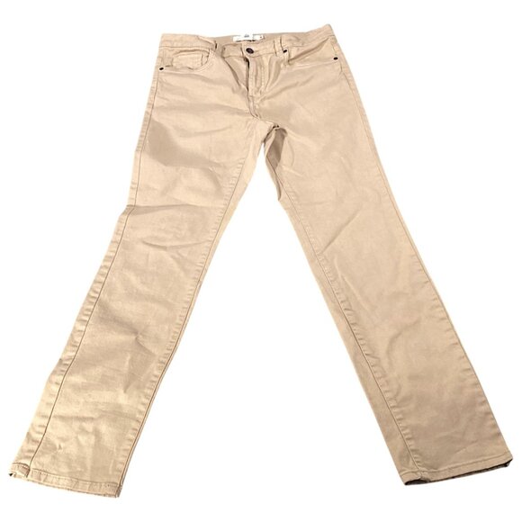 LOGG HM Jeans Womens 10 Tan Beige Straight Classic Everyday Boho Chic Minimalist - Picture 4 of 16